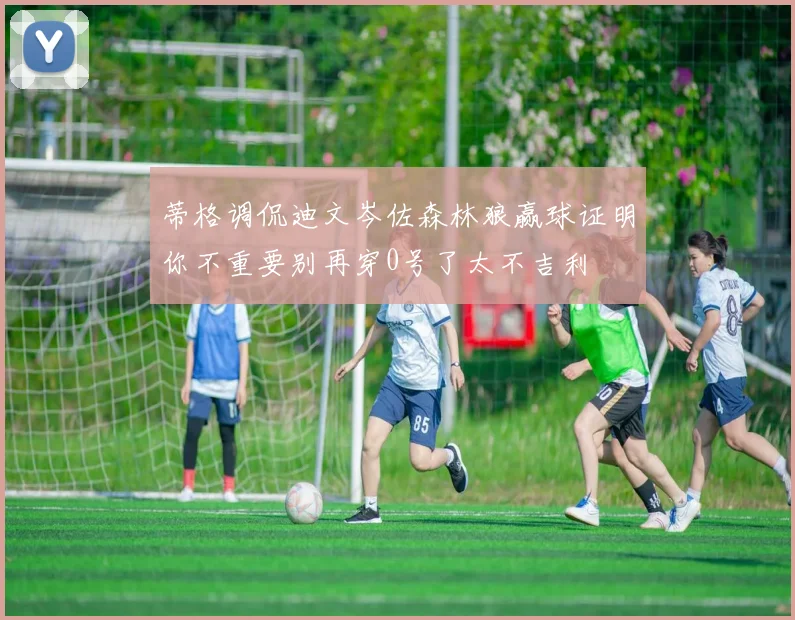 蒂格调侃迪文岑佐森林狼赢球证明你不重要别再穿0号了太不吉利
